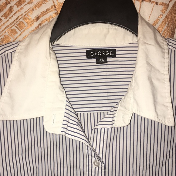 Women’s George Pinstripe Button Down - Picture 2 of 4